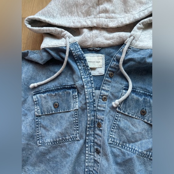 ‼️SOLD‼️ American Eagle Denim Sweater - Picture 3 of 5